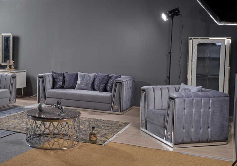 Gray Versace Turkish sofa ELITE