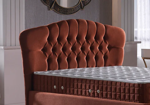 ROYAL Slims Mobilya chocolate padded headboard
