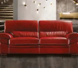 Leather sofa: choose between one or fabric